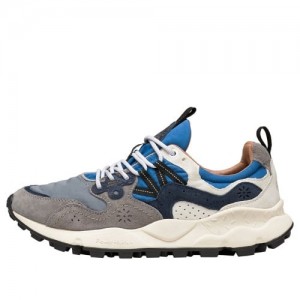 Men's Flower Mountain YAMANO 3 Sneakers Grey / Blue | IEUHNBLR