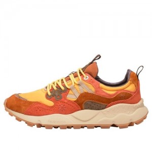 Men's Flower Mountain YAMANO 3 Sneakers Orange | IESRGIVF