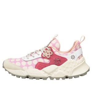 Women's Flower Mountain KOTETSU Sneakers White / Pink | IETRLDCJ