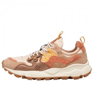 Women's Flower Mountain YAMANO 3 Sneakers Brown | IEUXQDHL