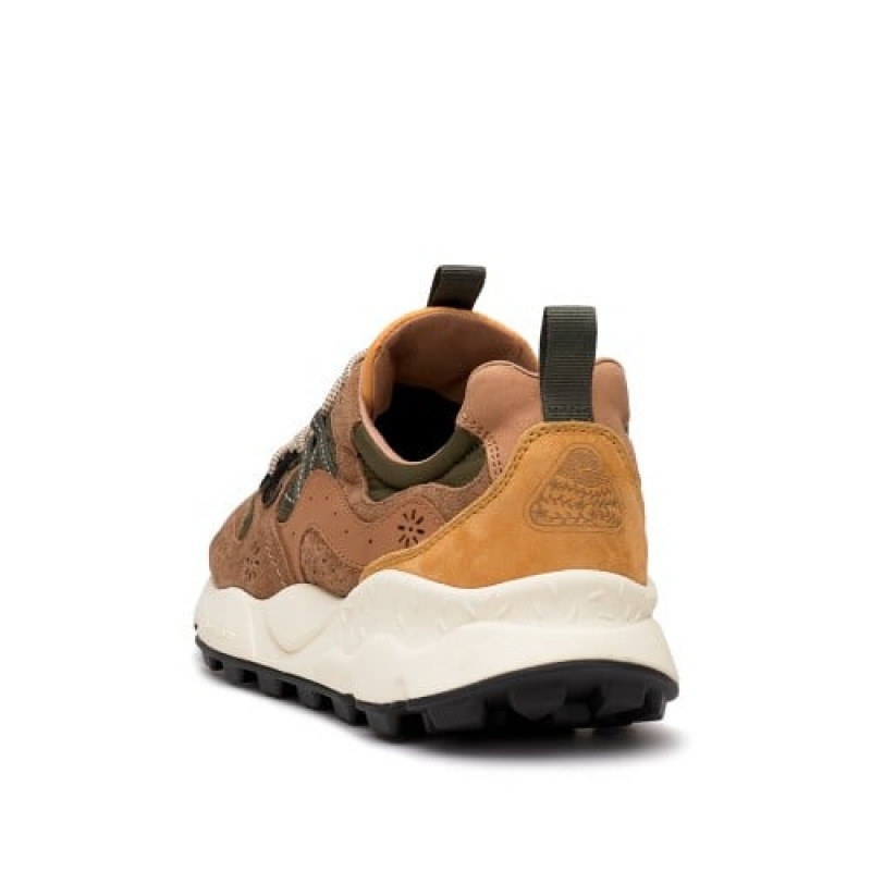 Men's Flower Mountain YAMANO 3 Sneakers Brown | IEHMSYKI