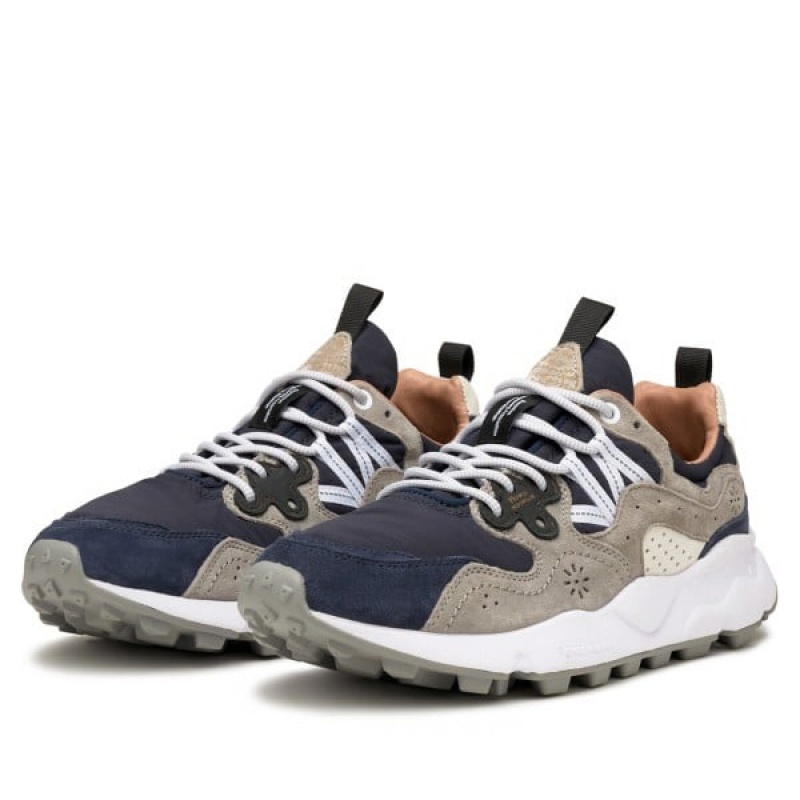 Men's Flower Mountain YAMANO 3 Sneakers Navy / Grey | IEAZHXPU