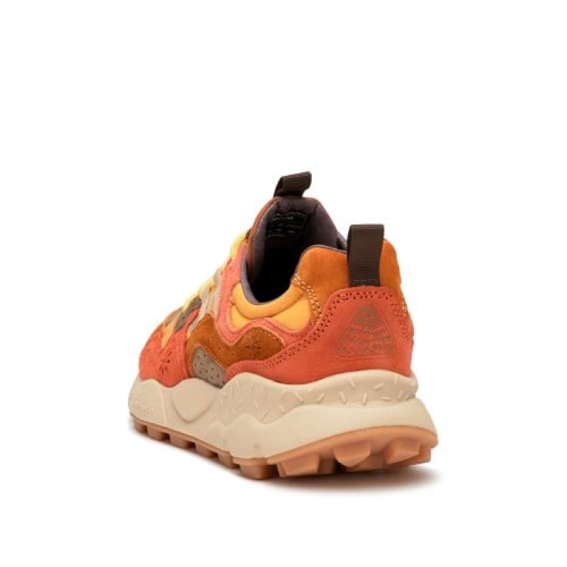 Men's Flower Mountain YAMANO 3 Sneakers Orange | IESRGIVF