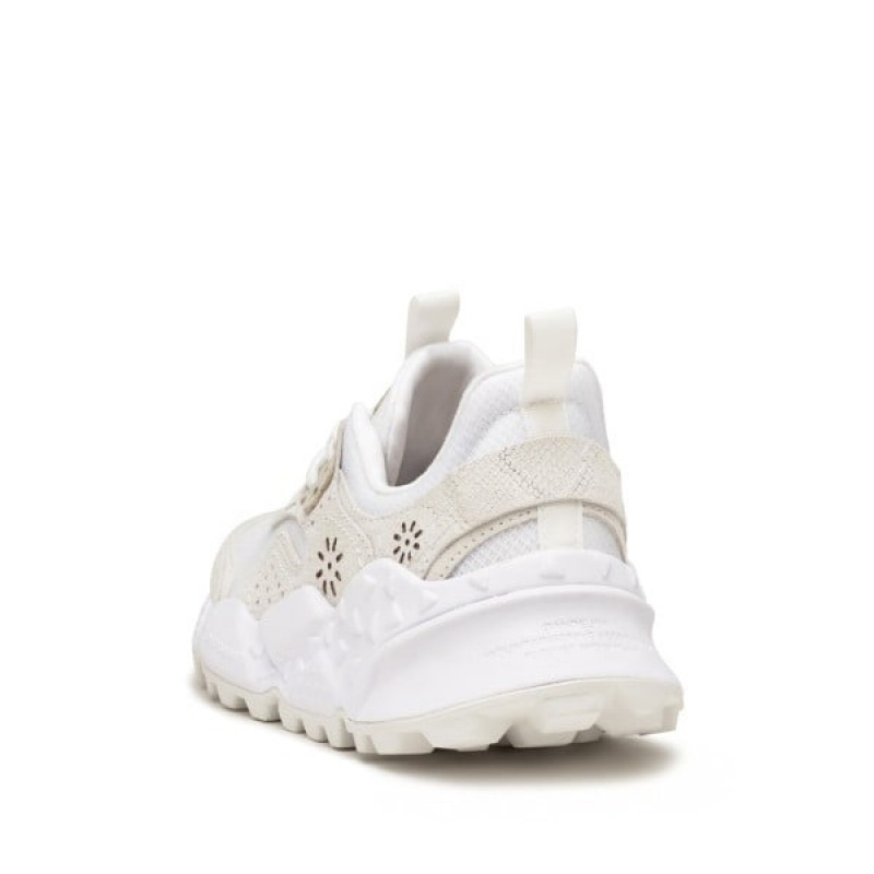 Women's Flower Mountain KOTETSU Sneakers White | IEGXBTIW