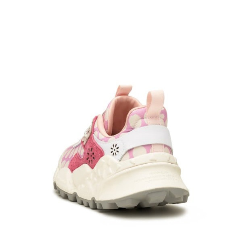 Women's Flower Mountain KOTETSU Sneakers White / Pink | IETRLDCJ