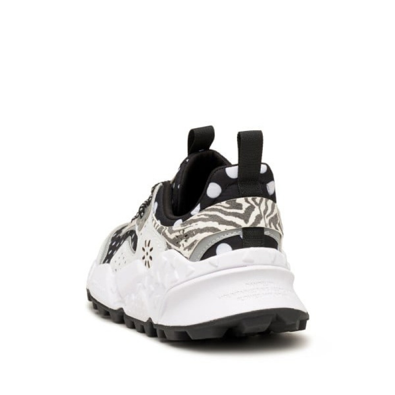 Women's Flower Mountain KOTETSU Sneakers Black / White | IEWOEJCI