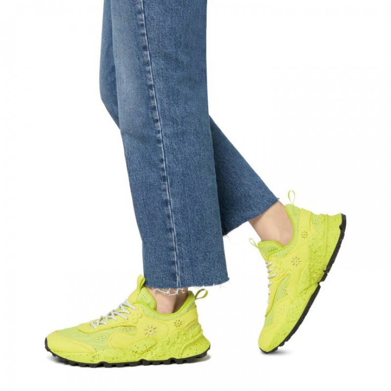 Women's Flower Mountain KOTETSU UNI Sneakers Green | IENRDPZB