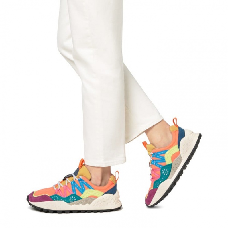 Women's Flower Mountain WASHI Sneakers Multicolor | IEVHGRZE