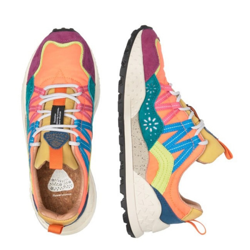 Women's Flower Mountain WASHI Sneakers Multicolor | IEVHGRZE