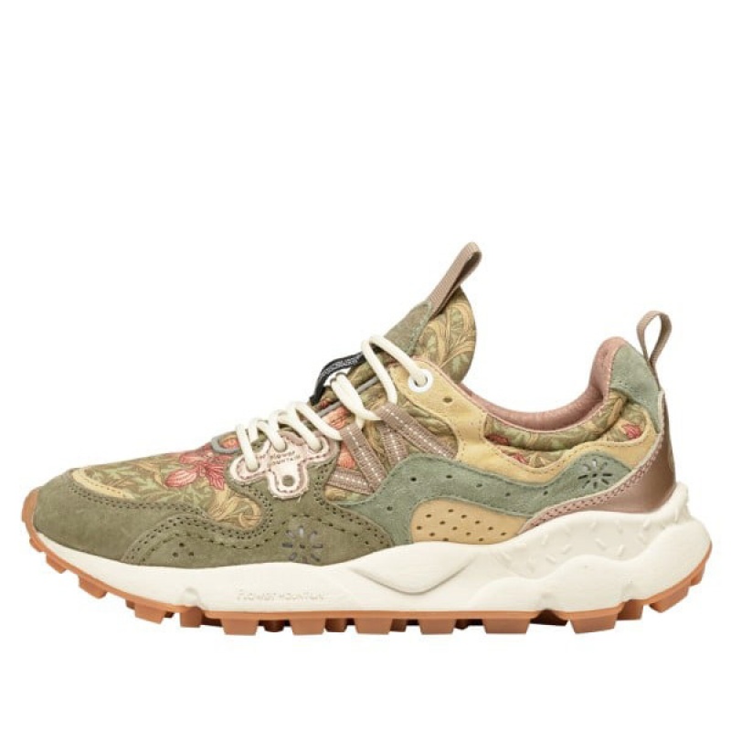 Women\'s Flower Mountain YAMANO 3 Sneakers Olive | IEQAJHMK