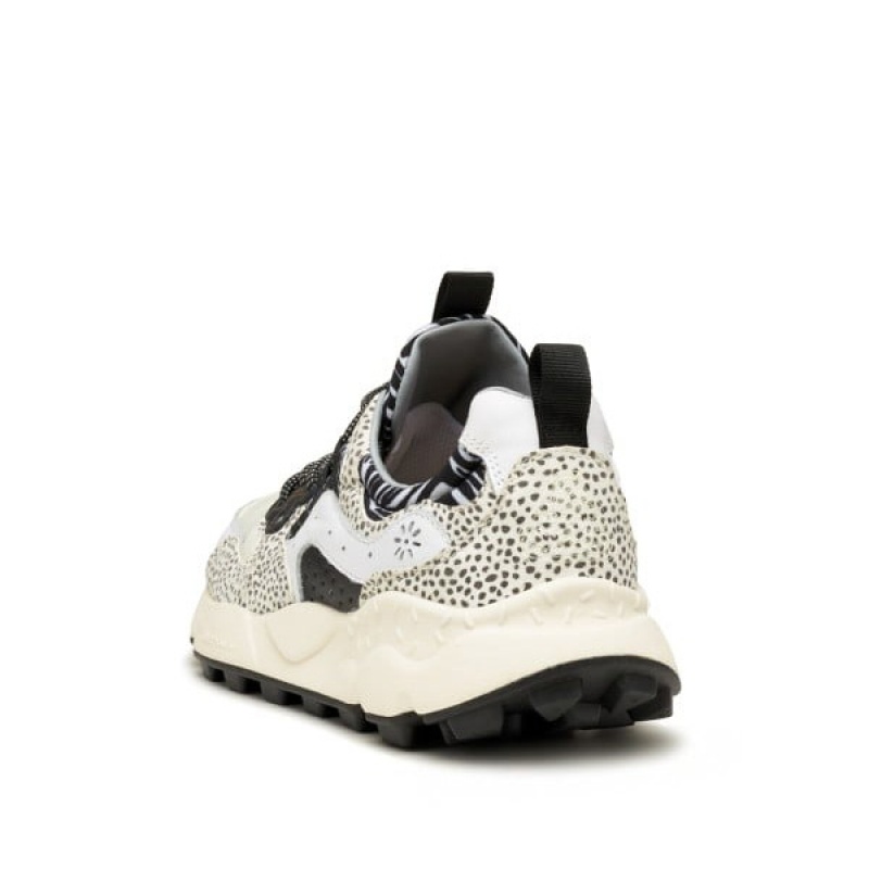 Women's Flower Mountain YAMANO 3 UNI Sneakers White / Black | IESJFVKM